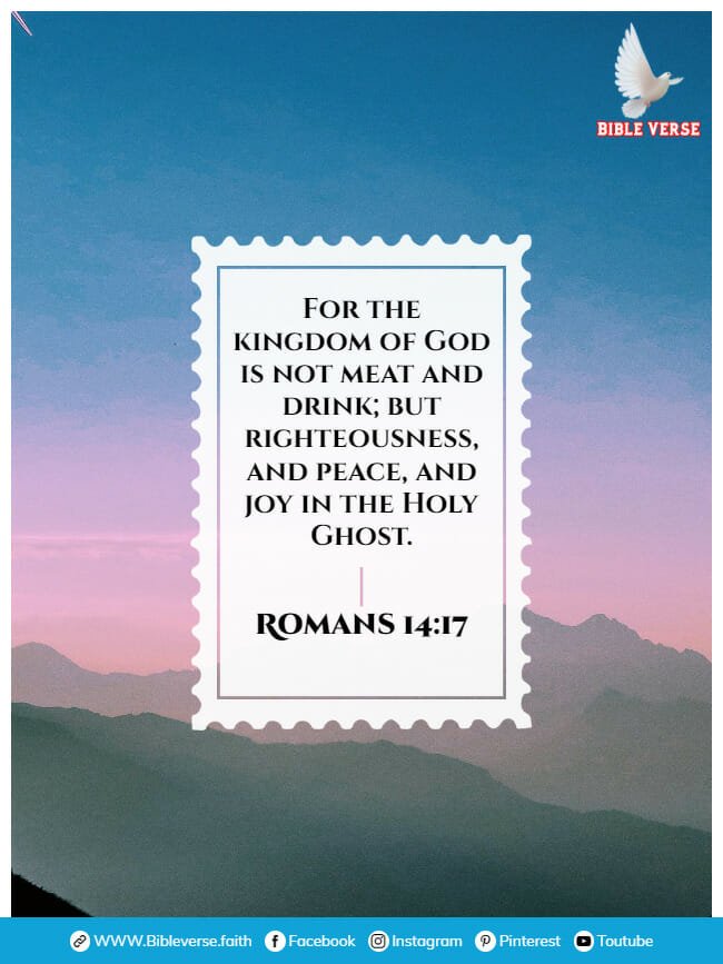 romans 14 17 bible verses about contentment