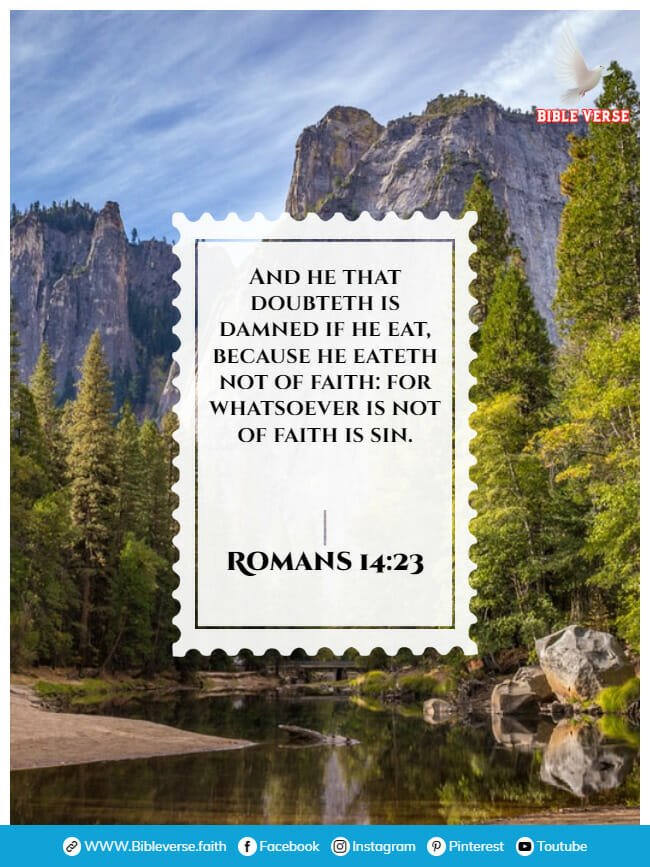 romans 14 23 bible verses about doubts