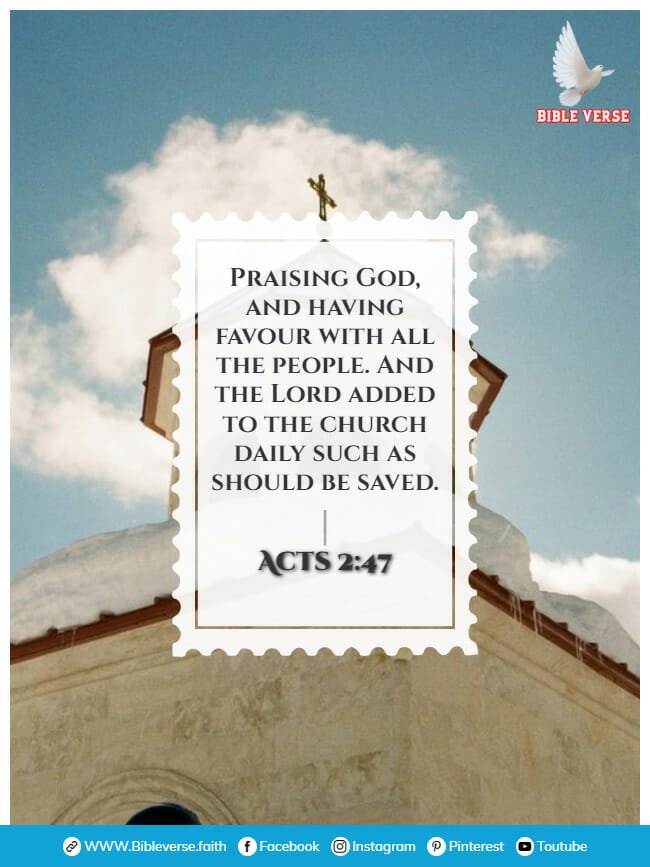 acts 2 47 bible verse about church building